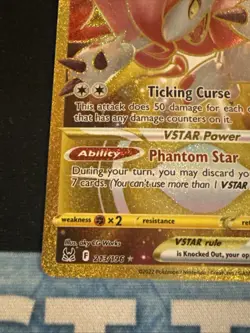 Hisuian Zoroark VSTAR 213/196 -- Pokemon TCG Lost Origin -- NM Gold Secret Rare - Image 2