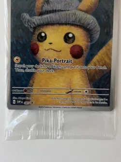 PIKACHU VAN GOGH WITH GREY FELT HAT SVP EN 085 PROMO POKEMON CARD-SEALED - Image 3