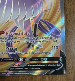 Pokemon Card Galarian Articuno v Full Art NM 169/198 SWSH06: Chilling Reign - Image 2