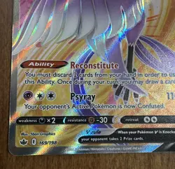 Pokemon Card Galarian Articuno v Full Art NM 169/198 SWSH06: Chilling Reign - Image 4