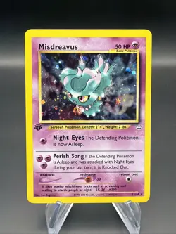 Misdreavus - 1st Edition - Holo - 11/64 Neo Revelation - Pokemon TCG - 2000 - Image 1