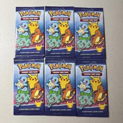 McDonalds Pokemon 25th Anniversary Cards Happy Meal Booster Packs Lot of 6x - Image 1