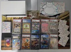 Pokemon TCG Collection Graded Bulk (x10) Lot Vintage Modern + Empty ETB, Sleeves - Image 1