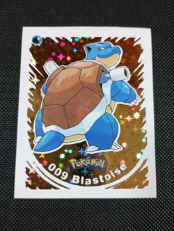 2022 POKEMON Prizma Sticker #009 Blastoise Gold Star Holo Peru US Seller - Image 1