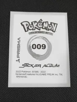 2022 POKEMON Prizma Sticker #009 Blastoise Gold Star Holo Peru US Seller - Image 2