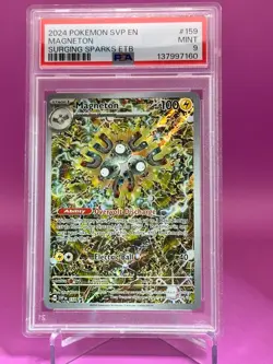 2024 POKEMON SVP EN-SV BLACK STAR PROMO #159 MAGNETON PSA 9 - Image 2