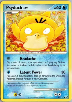 PSYDUCK 87/127 COMMON PLATINUM POKEMON MP - Image 1