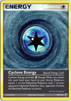 CYCLONE ENERGY 99/115 UNSEEN FORCES POKEMON REVERSE HOLO HP - Image 1