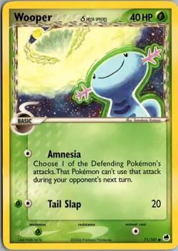 WOOPER Δ 71/101 COMMON DRAGON FRONTIERS POKEMON MP - Image 1
