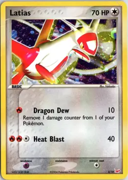 LATIAS 4/10 EX TRAINER KIT LATIAS POKEMON HOLO HP - Image 1