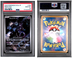 2023 POKEMON JPN SV2A-POKEMON 151 ART RARE #183 MEWTWO PSA 10 - Image 3