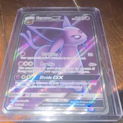 Pokemon Espeon GX 140/149 SM Base Set Ultra Rare Full Art Holo 200 HP - Image 3