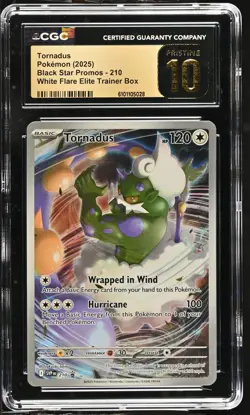 Pokemon Tornadus 210 Black Star Promo White Flare - CGC 10 PRISTINE - Image 1