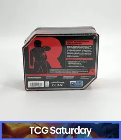 2025 POKEMON DESTINED RIVALS TEAM ROCKET TIN NIDOKING SEALED TIN OF 5 PACKS - Image 2