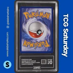 2025 POKEMON DESTINED RIVALS #184/182 CYNTHIAS ROSERADE ILLUSTRATION RARE TAG 10 - Image 2