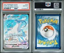 Ice Rider Calyrex VMAX PSA 10 English Pokemon 203 Chilling Reign Alt Art 2021 - Image 2