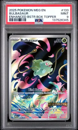2025 Pokemon Mega Evolution #133 Bulbasaur Stamped Promo - PSA 9 - Image 1