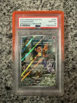 2023 POKEMON SVP EN-SV BLACK STAR PROMO #044 CHARMANDER PSA 10 - Image 1