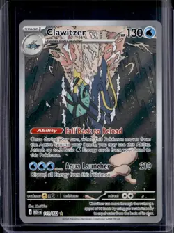 2025 Pokemon Mega Evolution Clawitzer Illustration Rare #141/132 - Image 1