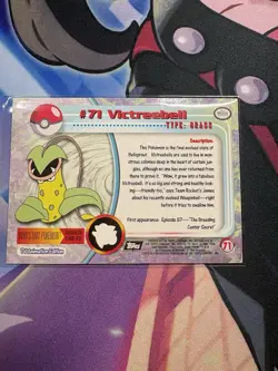 Topps Pokemon Victreebell #71 Holo Black Logo TV Animation Edition - Image 2