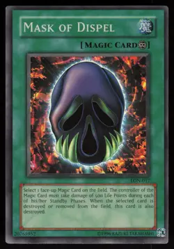 Mask of Dispel LON-017 Super Rare Yu-Gi-Oh - Image 1