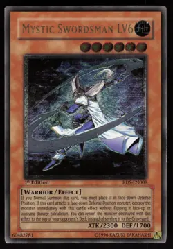 Mystic Swordsman LV6 (UTR) RDS-EN008 Ultimate Rare 1st Edition Yu-Gi-Oh - Image 1