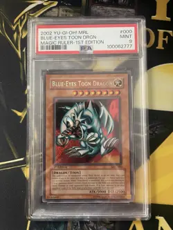 Yu-Gi-Oh! TCG Blue-Eyes Toon Dragon MRL-000 1st Edition Secret Rare Psa 9 - Image 1