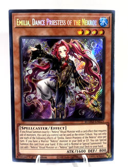 Emilia, Dance Priestess of the Nekroz BLMM-EN025 SECRET RARE 1st EDITION Yugioh - Image 1