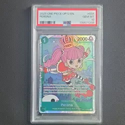 One Piece Perona OP12-034 Legacy of the Master Super Rare Full Art Holo PSA 10 - Image 1