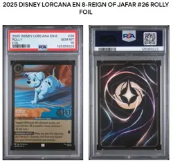 101 DALMATIONS ROLLY FOIL 2025 DISNEY LORCANA EN 8 #28 PSA 10 POP 1 PUPPY - Image 1
