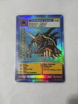 Digimon Zudomon Ultimate St-3BS Bandai 1999 Holo Card - Image 1