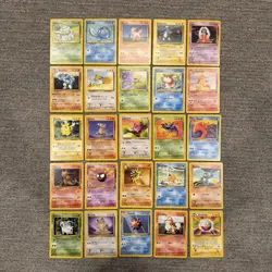 Vintage 1999 Pokemon Cards Lot 25 Base Jungle Fossil LP/NM No Duplicates WOTC #F - Image 1