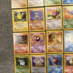 Vintage 1999 Pokemon Cards Lot 25 Base Jungle Fossil LP/NM No Duplicates WOTC #F - Image 4