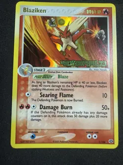 Blaziken 1/106 Holo Rare EX Emerald Stamped Pokemon Card NM - Image 1