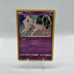 Pokemon Mew TCG SM215 Sun & Moon Black Star Promo Holo Card NM/M Condition - Image 1