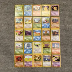 Vintage 1999 Pokemon Cards Lot 25 Base Jungle Fossil LP/NM No Duplicates WOTC #I - Image 1