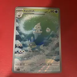 Pokemon TCG Vanillish Card 112/086 White Flare Illustration Rare NM/M Full Art - Image 1
