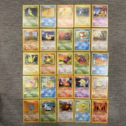 Vintage 1999 Pokemon Cards Lot 25 Base Jungle Fossil LP/NM No Duplicates WOTC #J - Image 1