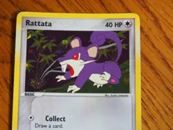 2004 Pokemon Ex Fire Red Leaf Green Rattata foil card, mint condition - Image 2