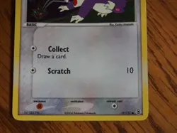 2004 Pokemon Ex Fire Red Leaf Green Rattata foil card, mint condition - Image 3