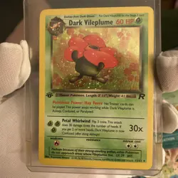 DARK VILEPLUME Pokemon Card - WOTC - 1st Edition - Team Rocket 13/82 HOLO NM (A) - Image 1