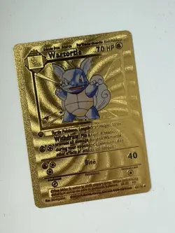 Pokemon Card Wartortle Base Set Gold Metal - Image 3