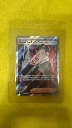 Pokemon TCG Team Rocket's Giovanni Destined Rivals Ultra Rare Card 225/182 - Image 1