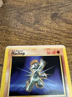 Pokemon Machop Team Rocket 1st Edition WoTC English Card 59/82 — INK ERRORU - Image 3