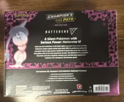 POKEMON TCG Champion's Path Hatterene V Box Booster Packs + Foil Promo Card - Image 3