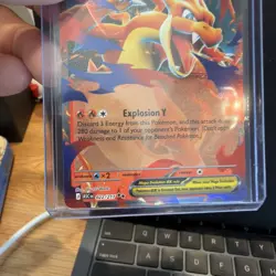 Pokemon Mega Charizard Y EX ASCEN Rare Full Art Holo Card 022/217 360 HP English - Image 3