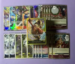 One Piece TCG English Card Lot: ST29 Luffy Deck, Alts, Promo, SRs - Image 1