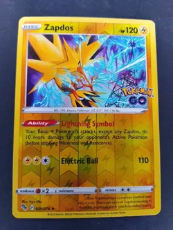 Zapdos - 029/078 - Reverse Holo Rare - Pokemon Go - NM - Image 1