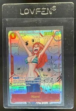 2024 One Piece Card Game PRB01 Nami Manga Alternate Art #OP01-016 - Image 1