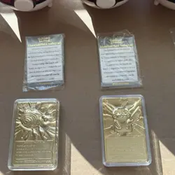 VINTAGE Master Set 1999 Burger King Nintendo Pokemon 23K Gold Plated Cards - Image 4